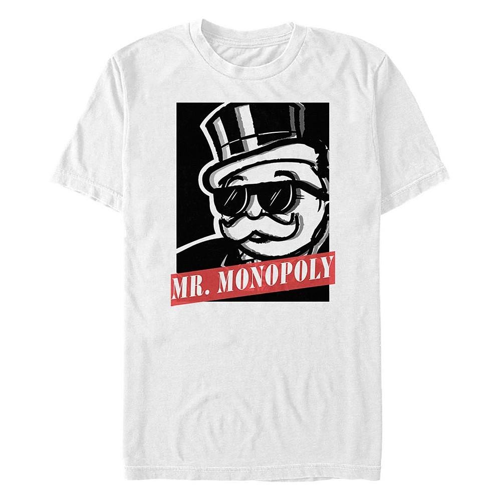 Fifth Sun|Monopoly 男士 Mr Monopoly 图形海报短袖 T 恤图片