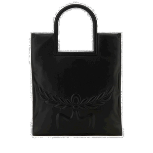 香港直邮MCM 女士手提包 MWTESTA03BK SS2024 黑色托特包单肩包