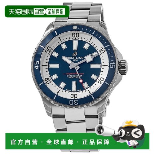 自营 breitling百年灵Superocean Automatic 42蓝色表盘钢制男士A