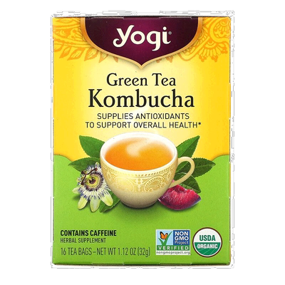 香港直发Yogi Tea绿茶冲泡饮用清淡果味含草本萃取32g茶包茶叶