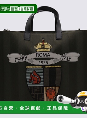 香港直邮FENDI 男士手提包 7VA390AU4TF1RZ8 AW2025 军绿色 Shopp