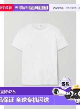 香港直邮The Row 女士 短袖T恤 852F911 white白色 舒适时尚