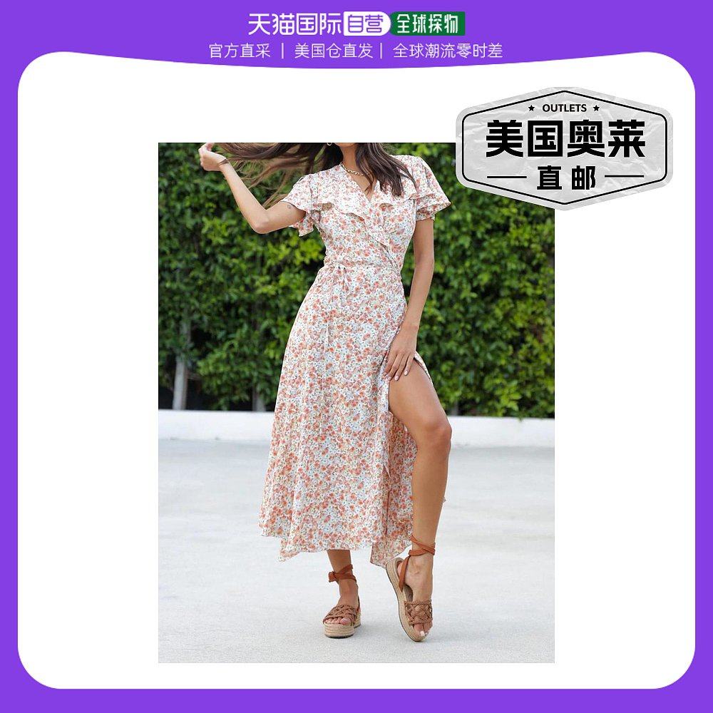 bishop + youngTara 亮面裹身早秋新款连衣裙 亮面 【美国奥莱】