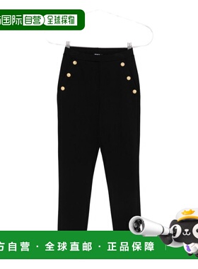 香港直邮BALMAIN 女童长裤 BX6C11J0371930OR AW2025 黑色 KNIT T