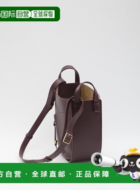 香港直邮LOEWE 女士单肩包 A538HHSX017240 AW2025 酒红色 'Hammo