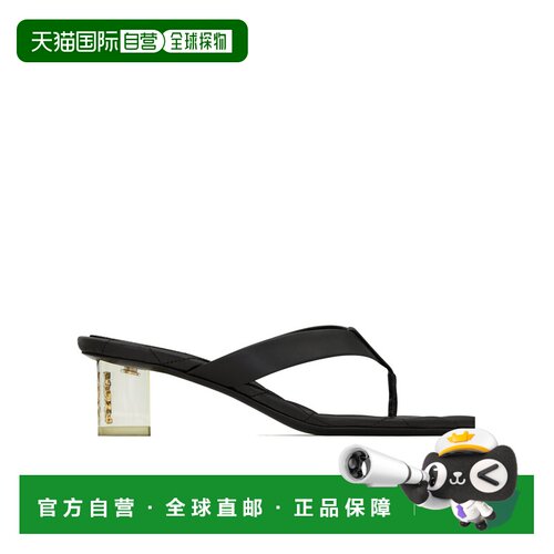 1h可退 Saint Laurent SIP 光滑皮革凉鞋 A001J5AADF0高跟鞋单鞋