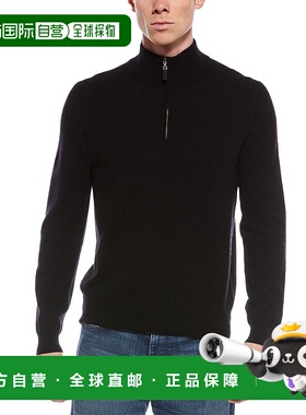 自营Mette Cashmere 1/4-Zip Mock Neck Sweater - black 美国奥