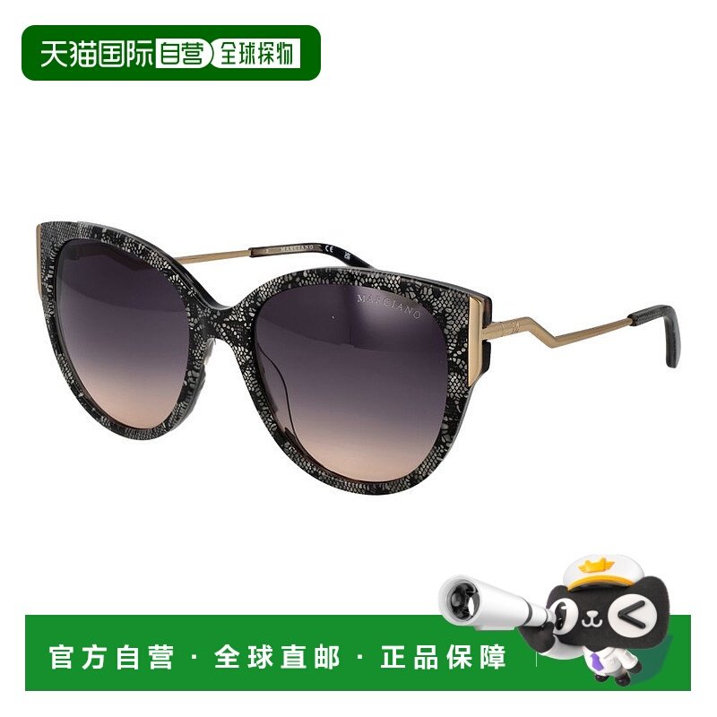自营Marciano by Guess女式太阳镜-黑色 美国奥莱直发