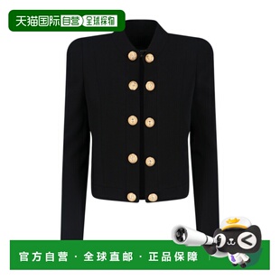 香港直邮BALMAIN 女士西服 AF1SK310VB000PA AW2023 黑色