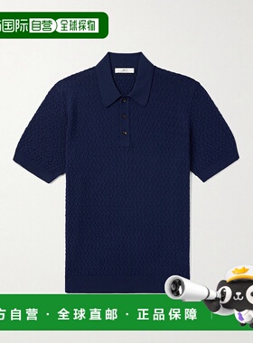 香港直邮Mr P. 男士 粗线针织美利奴羊毛高尔夫球Polo衫 MPK24103