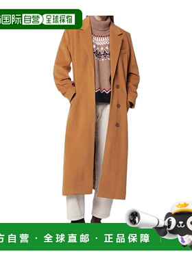 香港直邮Isabel Marant 驼色羊毛混纺大衣 AMA0440FAC3D03I羊绒