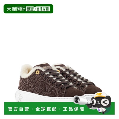 自营1h可退 欧洲直邮LV路易威登 Time Out系列女士棕色小牛皮老花