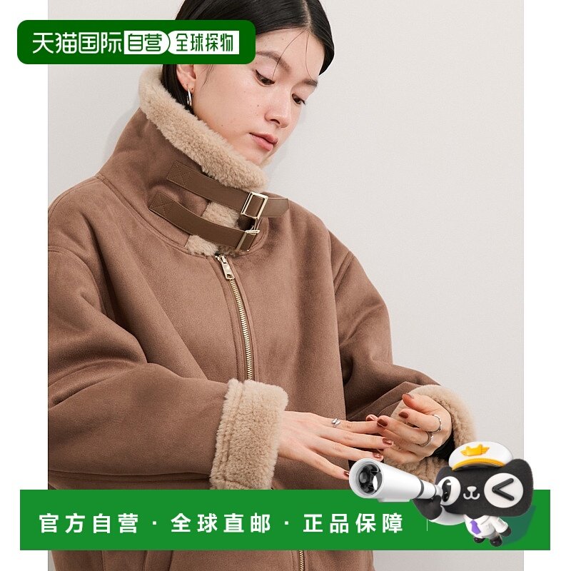 1h可退 日本直邮LE CERCLE par rope' 女装 仿羊羔毛外套 宽松轻