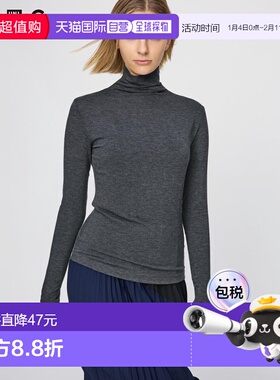 日潮跑腿UNIQLO优衣库 保暖 Heattech 羊绒混纺高领T恤 485825