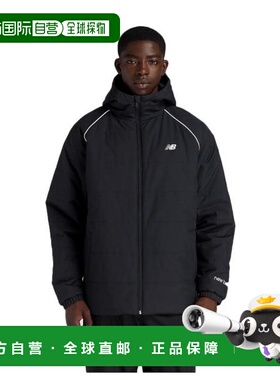 日本直邮New Balance 男士AMJ53172BK短款填充外套