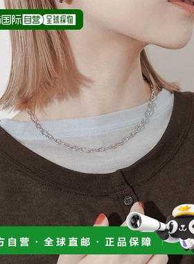 1h可退 日本直邮SMELLY 女士 金属过敏友好 316L不锈钢椭圆链吊坠