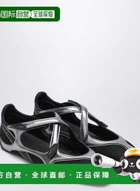 1h可退 香港直邮潮奢 The Attico 女士 FLOOR 01 黑色芭蕾平底鞋