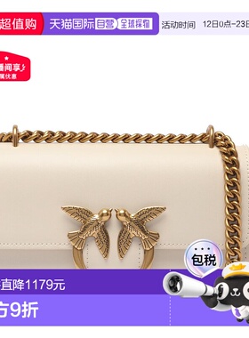 香港直邮PINKO 女士斜挎包 100074A0F1Z14Q AW2025 白色 燕子扣单