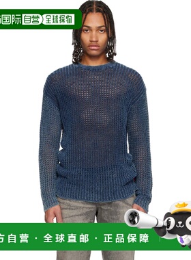 1h可退 香港直邮潮奢 Diesel 迪赛 男士 蓝色 K-Redros 针织衫 A1