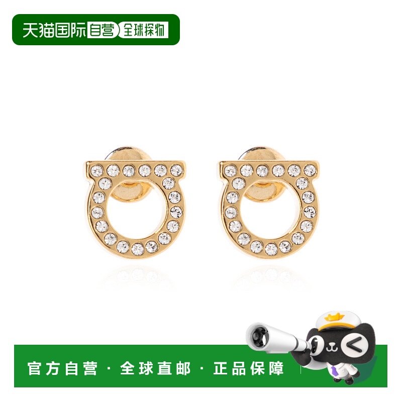 香港直邮FERRAGAMO/菲拉格慕女士耳饰760123STUDSTRA8D696576CRYS