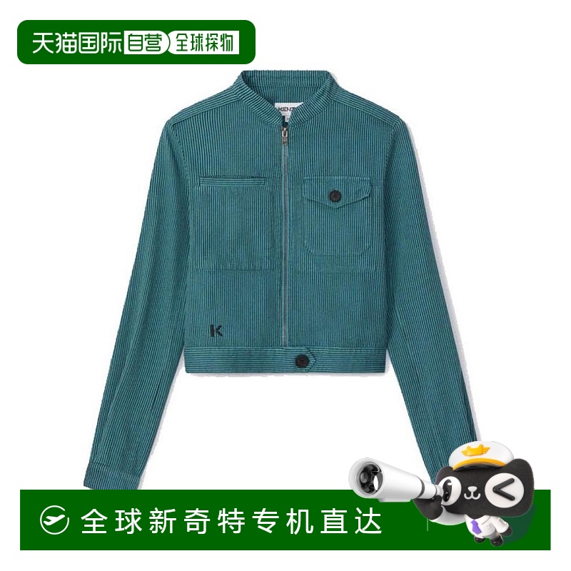 香港直邮KENZO 女士西服 FA62VE0189CF62 AW2020 蓝色 细条纹修身