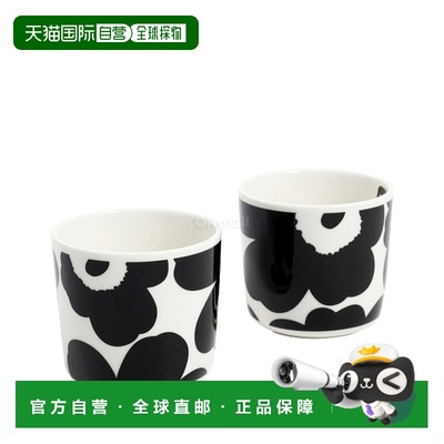 韩国直邮marimekko Oiva / Unikko 杯子套装 200ml (70637) 茶杯/