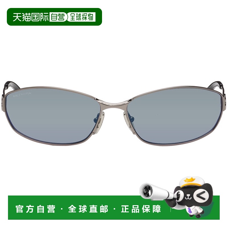 香港直邮潮奢 Balenciaga 巴黎世家 男士 枪色太阳镜 BB0336S