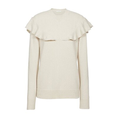 Chloe 荷叶边羊绒针织套衫 CHC22AMP06500