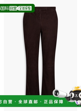 1h可退 香港直邮潮奢 THEORY 希尔瑞 女士 绒面革小喇叭裤 N08002