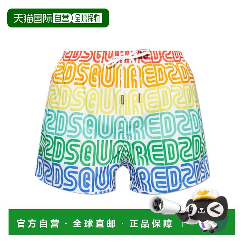 1h可退 香港直邮DSQUARED2 男士泳装 D7B646440999 AW2025 白色