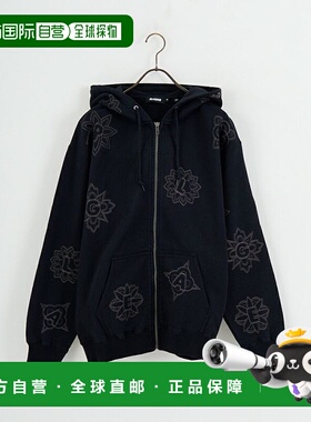 1h可退 日本直邮XLARGE男装 全幅刺绣拉链连帽衫 宽松舒适街头风