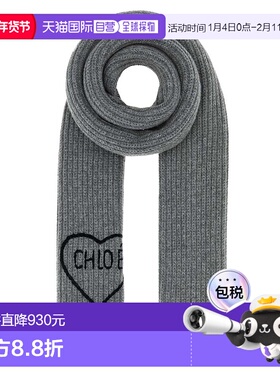 香港直邮CHLOÉ 女士围巾 CH26SKS05WCS012 SS2026 灰色 Chloe Sca