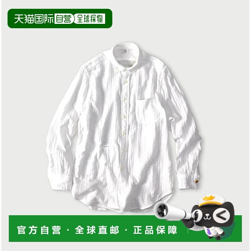 1h可退 日本直邮45R 双层纱908乐福风格纽扣衬衫