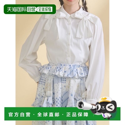1h可退 日本直邮merry jenny 女装 双丝带设计 时尚衬衫 28261040