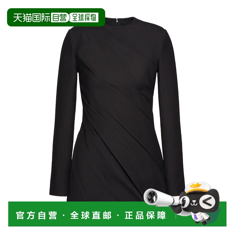 【99新未使用】香港直邮Valentino 褶裥短款连衣裙 1B0VA0G51CF