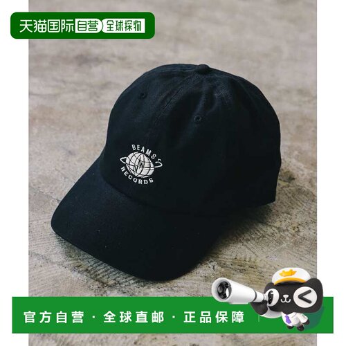 1h可退 日本直邮BEAMS RECORDS 男士 纯棉刺绣Logo棒球帽 2958010