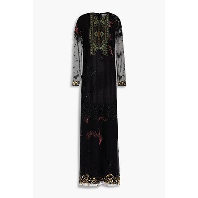 Valentino 华伦天奴 女士 精饰薄纱长款连衣裙 B3VD4R11ED