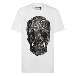 直发 圆领 恤 plein 白色 美国奥莱 Snake philipp