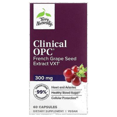 香港直发terry Naturally原花青素胶囊60粒葡萄籽提取物保健品