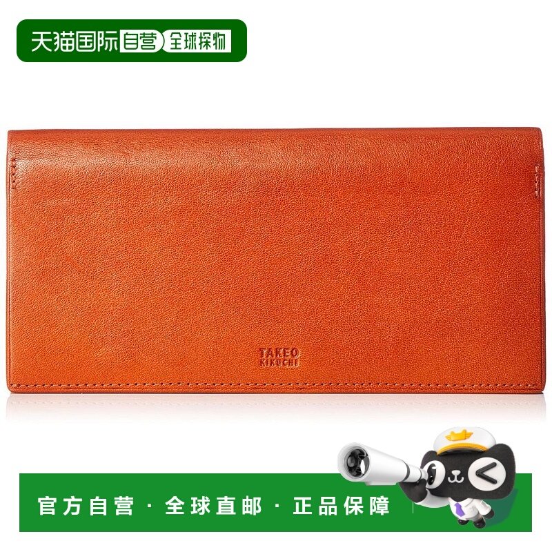 日本直邮Takeo Kikuchi 奥尔多177625橙色钱包牛皮零钱包