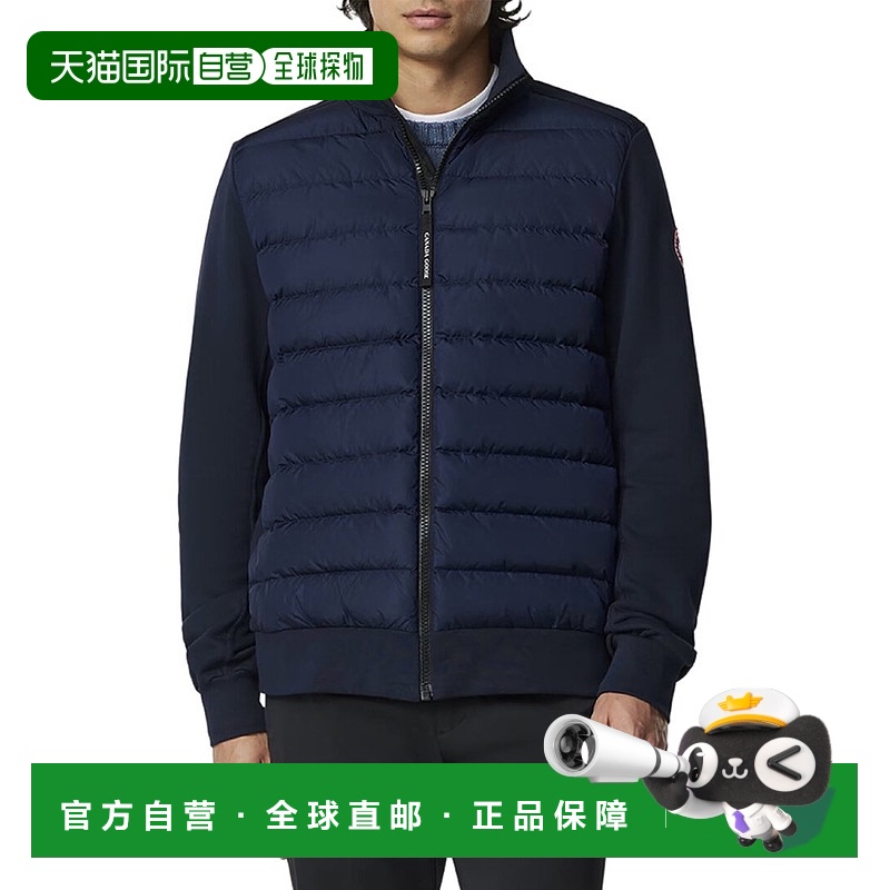 自营 Canada Goose Hybridge Huron全拉链连帽衫-蓝色 美国奥莱直