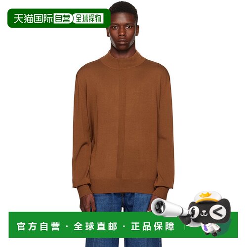 1h可退 香港直邮潮奢 Études 男士 棕色 Prophet 高领毛衣 H22MM6