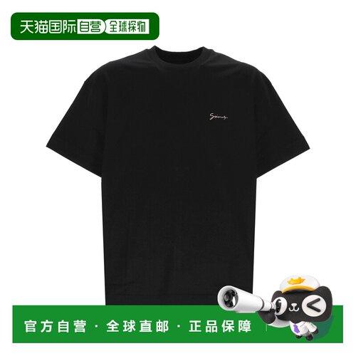 1h可退 香港直邮GIVENCHY 男士T恤 BM71MG3YPS001 CO 黑色 圆领短