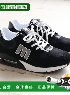 日本直邮Moz 女士运动鞋厚底干净通勤黑色易于行走时尚低帮厚底运