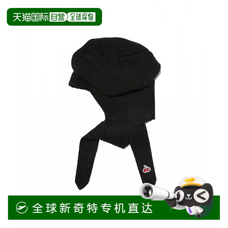 韩国直邮Kirsh (KIRSH) 樱桃贝雷帽巴拉克拉法帽 [黑色]高端正品