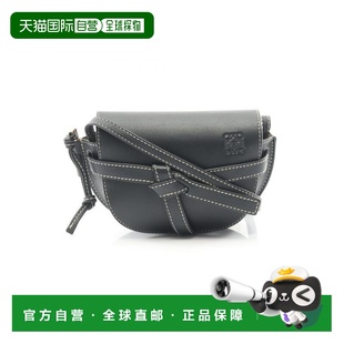 日本直邮中古Loewe罗意威女包A级95新Gate牛皮斜挎包黑色