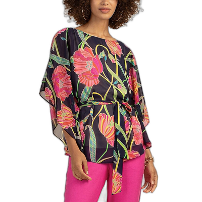 自营 Trina Turk 常规版型 Eye Opener 2 上衣 - 蓝色 美国奥莱直