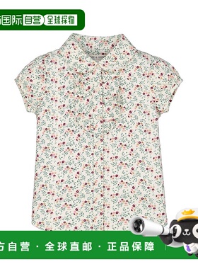 自营hope & henryHope&Henry印花褶边前襟衬衫-白色 美国奥莱直发