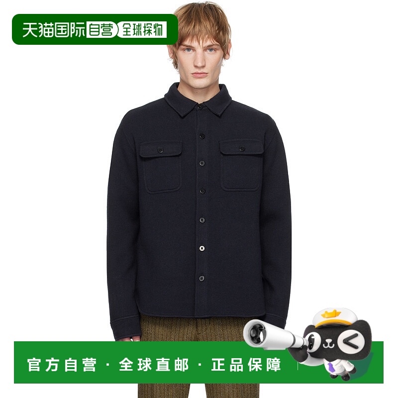 1h可退 香港直邮潮奢 RRL 拉夫 劳伦RRL 男士 海军蓝 Birdseye Ja