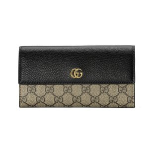 女士 古驰 Marmont系列双色长款 45611617WAG 潮奢 钱包 Gucci